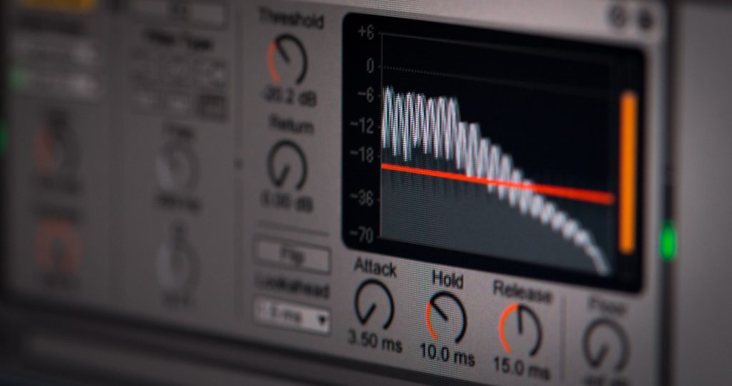 Bild eines Audio Plug Ins für das Podcast Mixing in einer Audio-Bearbeitungssoftware.